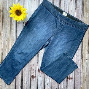 St John’s Bay denim pull on cropped jeans size XL